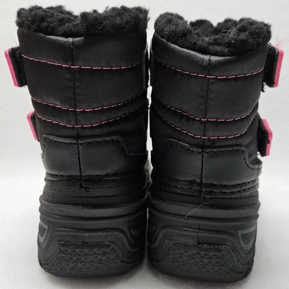 Wonder Nation Big Girls Black Winter Boots Temp Rating -5F Degrees Size 4 NWT - Picture 14 of 14